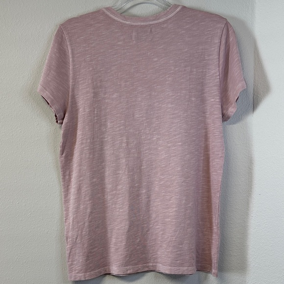 NWT Goodlife Women's Mauve Cotton V-Neck Tee Size L - Picture 4 of 5